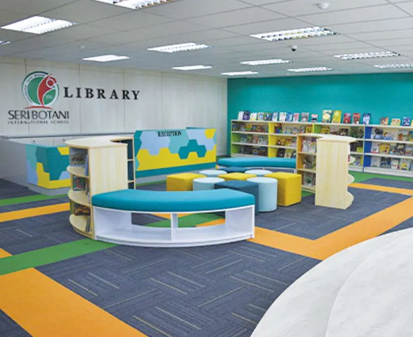 翠林城國際學校圖書館閱讀區